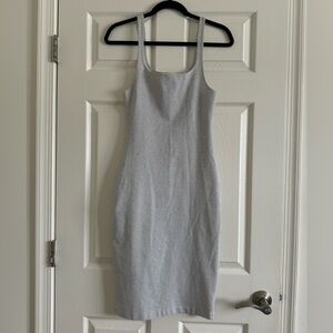 Zara Striped White and Black Bodycon Dress